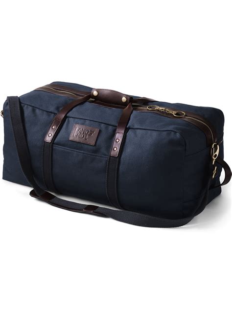 lands end waxed canvas travel duffle bag|lands end canvas bags washable.